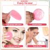 300 Count Compressed Facial Sponges Disposable Face Sponge Travel Facial Sponges for Estheticians, Cosmetic Sponge Face Exfoliating Pads Pink for SPA Cleansing Exfoliating Makeup Removal view 4
