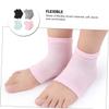 HONITANO 4pairs Foot Care Socks Moisturizing Gel Heel Socks for Men Women Crack Design Toeless for Rough Skin Comfortable view 4