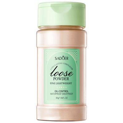 SADOER Lightweight Silky Loose Setting Powder, Oil Control, Natural Finish, All Skin Types, for Women, Translucent, 30g