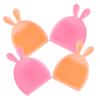 WOFASHPURET 4pcs Rabbit Face Wash Brush Facial Cleansing Brush Silicone Bristles for Delicate Skin view 1