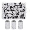 HARFINGTON 100pcs Small Sanding Bands 180 Grit for Nail Drill Bits Mini Sanding Band for Nails Gel Manicures White view 1