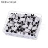 HARFINGTON 100pcs Small Sanding Bands 180 Grit for Nail Drill Bits Mini Sanding Band for Nails Gel Manicures White view 3