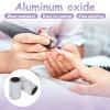 HARFINGTON 100pcs Small Sanding Bands 180 Grit for Nail Drill Bits Mini Sanding Band for Nails Gel Manicures White view 4