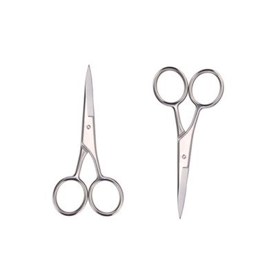 PACKOVE 2pcs Beard Scissors Scissors Men Stainless Steel Beard Trimming Shears for Barbershop Home Use
