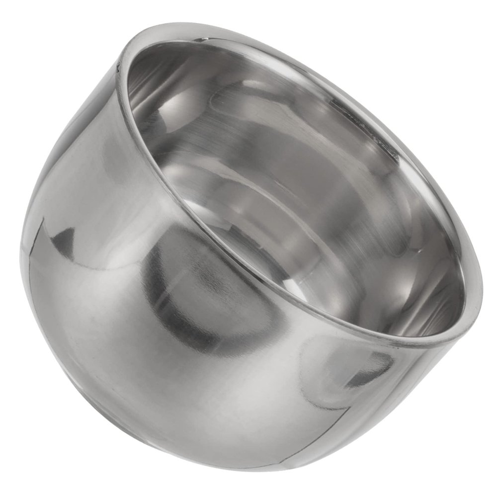 DEARMAMY Shaving for Men Barber Shaving Bowl Soap Bowl Stainless Steel for Bar Soap Beard Accessories Random Style