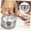 DEARMAMY Shaving for Men Barber Shaving Bowl Soap Bowl Stainless Steel for Bar Soap Beard Accessories Random Style view 4