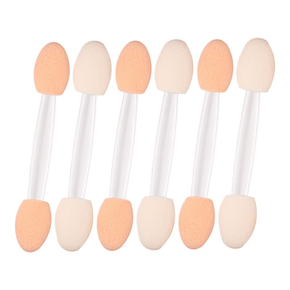 VALICLUD 30pcs Brush Alternative Eye Shadow Brushes White Eyeshadow Applicator for Women Travel-friendly