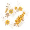 Beaupretty 1Set Elegant Floral Bridal Hair Comb Hairpin Accessories for Wedding Comfortable Delicate Design for Brides Bridesmaids for Special Occasions Charming view 1