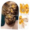 Beaupretty 1Set Elegant Floral Bridal Hair Comb Hairpin Accessories for Wedding Comfortable Delicate Design for Brides Bridesmaids for Special Occasions Charming view 4