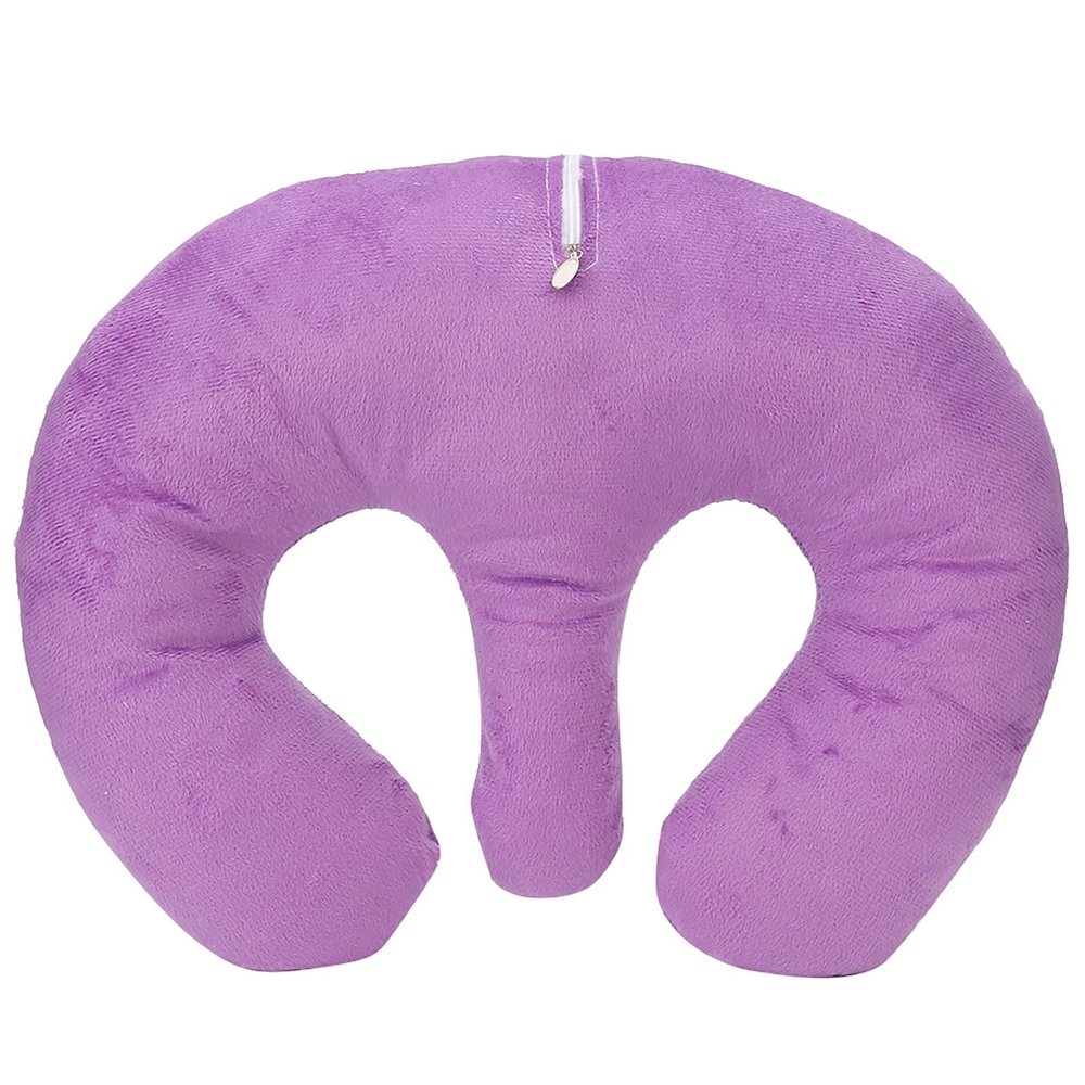Beauty Salon Support Pillow SPA Massage Chest Pillow Cushion for Massage Tables to Alleviating Treatment Strain, for Spa Salon (Purple)