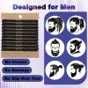 10 Pcs Men's Hair Ties, Hair Ties for Guys & Women, Braided Elastic Coils for Thick & Curly Hairs, man Bun Hairs Tie, Black (Long Lasting & Reusable) view 3