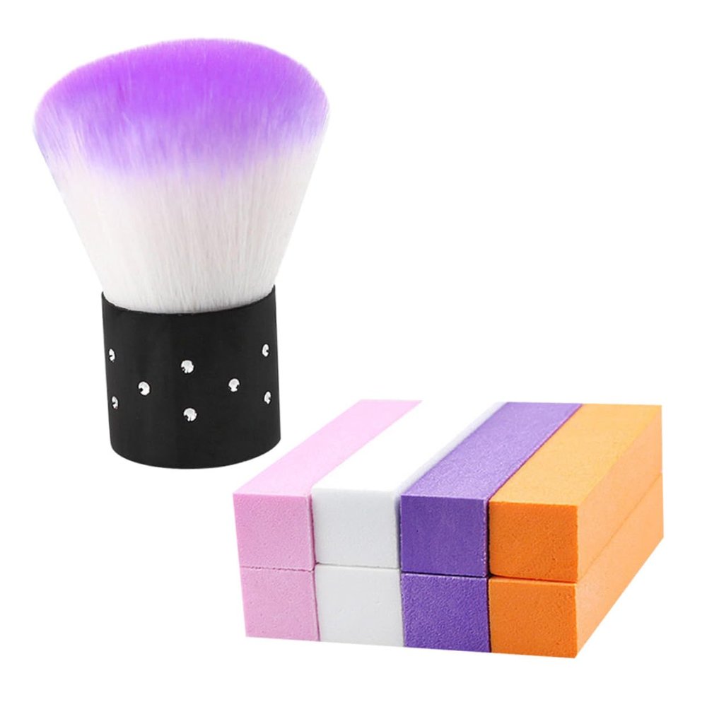 Beavorty Nail Art Tool Set Mushroom Cleaning Brush High Elastic Sponge Block for Professional Manicure Suitable for Nail Salons and DIY Home Use