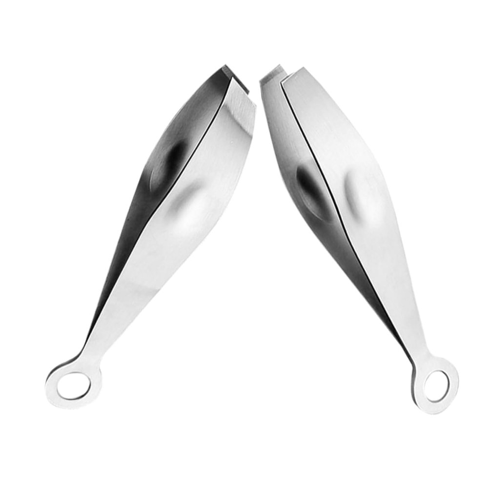 Mikinona 2pcs Hair Plucking Jacket Set Metal Chicken Tweezers Cooking Tweezers Lash