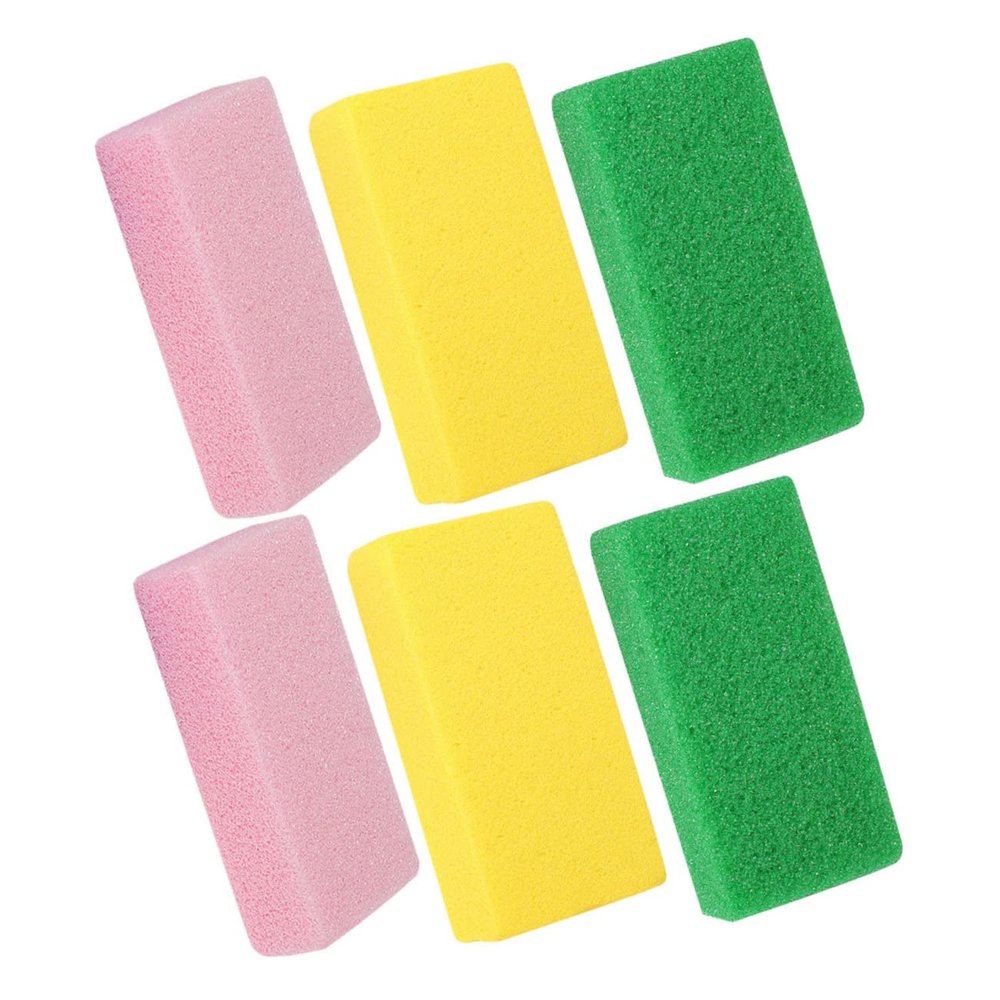 PartyKindom 6Pcs Foot Pumice Stone Set Exfoliating Foot Scrubber for Dead Skin Removal for Softening Calluses Suitable for Home Pedicure