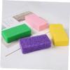 PartyKindom 6Pcs Foot Pumice Stone Set Exfoliating Foot Scrubber for Dead Skin Removal for Softening Calluses Suitable for Home Pedicure view 3
