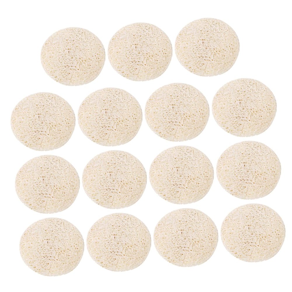 KOMBIUDA 40pcs Natural Loofah Oil Absorbing Tablets for Oily Face Control Face Oil Sheets Body Scrubber Exfoliator