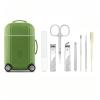 8-Piece Mini Travel Manicure Kit for Women - Portable Nail Clippers Set with Case - Includes Nail Clippers,Care Tools & Ear Pick (Green) view 1