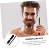 Beavorty 1set Beard Filler Pen Set Dual- Design for Precise Beard Shaping and Filling Deep Materials for Men Grooming and Styling view 4