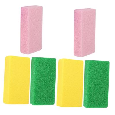 TOVINANNA 6Pcs Handheld Foot Exfoliating File for Dead Skin Removal Ergonomic Tool Pumice Stone for Smooth Feet Includes Colors