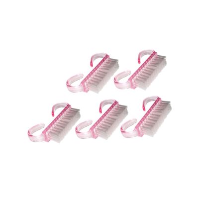 Beavorty 5pcs Ergonomic Nail Brush Horn Brush Nail Art Manicure Pedicure Dust Cleaning Tool