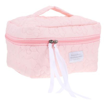 PartyKindom Travel Makeup Organizer Bag Tsa Approved Toiletry Bag for Women Large Capacity Storage Decorative Design