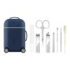 8-Piece Mini Travel Manicure Kit for Women - Portable Nail Clippers Set with Case - Includes Nail Clippers,Care Tools & Ear Pick (Blue) view 1
