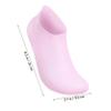 BIUDECO 4 Pairs Silicone Moisturizing Socks for Women Spa Foot Care Socks for Soft Smooth Feet Comfortable and view 2