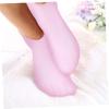 BIUDECO 4 Pairs Silicone Moisturizing Socks for Women Spa Foot Care Socks for Soft Smooth Feet Comfortable and view 3