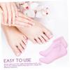 BIUDECO 4 Pairs Silicone Moisturizing Socks for Women Spa Foot Care Socks for Soft Smooth Feet Comfortable and view 4