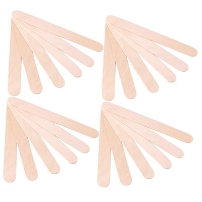 Cabilock 200Pcs Applicators Multi Functional Household Spatulas for Hair Removal Safe and Convenient Tongue Depressors for Body Waxing and Eyebrow Care