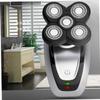 Ipetboom Men Hair Clippers Trimmer Independent Floating Heads USB Rechargeable Razor Beard Head Hair Trimmer view 4
