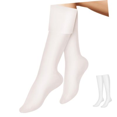 Outanaya Moisturizing Foot Socks for Spa Pedicure Care Long Gel Socks for Cracked Heels Repair Breathable and Snug Fit for Overnight Use for Softening Dry Feet