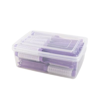 Yctze Hair Perm Rods, 20pcs Fluffy Perming Rollers Hairdressing Tool Kit for Home Use, Suitable for Short to Long, Thick Hair, Helps Achieve Curls (Purple)