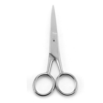 Ipetboom 2pcs Multifunctional Body Hair Scissors for Men Beard Trimmer Hairdressing Scissors Easy to Use Beard Care Accessory Random Color