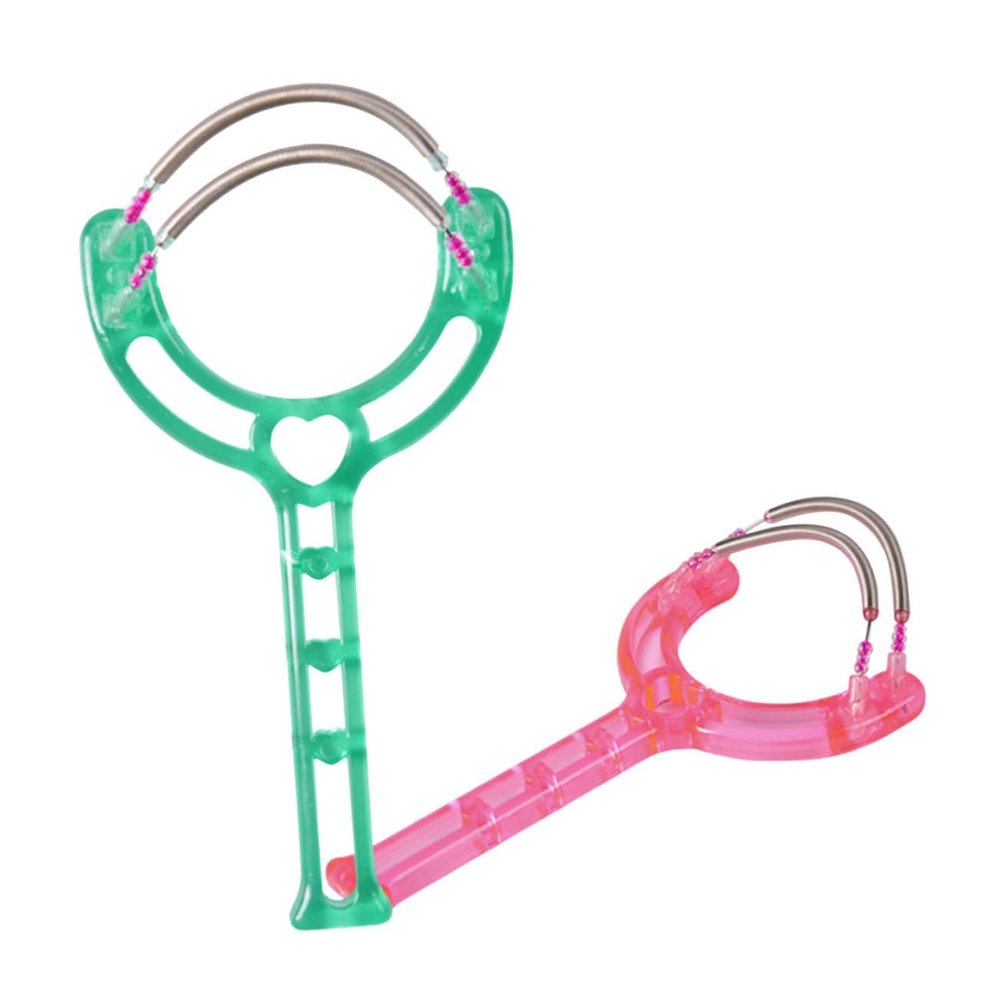 DEARMAMY 2pcs Spring Facial Hair Remover Tool Face Dermaplaning Tool for Women Hair Removal for Women No Harsh Chemicals Random Color