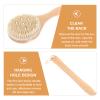 NIYANGLE Long Handle Shower Brush for Bath Body Cleaning Detangler Bath Brush Professional Bathing Tool view 4