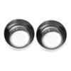 FRCOLOR Stainless Steel Shaving Bowl Set 2-Piece Shave Soap Cups for Men Sturdy Barber Tool for Wet Shaving and Grooming view 1