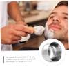 FRCOLOR Stainless Steel Shaving Bowl Set 2-Piece Shave Soap Cups for Men Sturdy Barber Tool for Wet Shaving and Grooming view 3