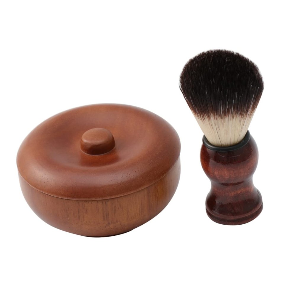 Beavorty Beard Brush Set for Men Shaving Kit Includes Shaving Bowl Soap for Hair Beard Brush Facial Clean