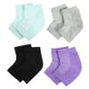 Beavorty 4pairs Gel Heel Repair Socks for Cracked Open Toe Design Moisturizing Foot Protection Comfortable and Gel Blend for Long Wear and High Heels view 1