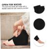 Beavorty 4pairs Gel Heel Repair Socks for Cracked Open Toe Design Moisturizing Foot Protection Comfortable and Gel Blend for Long Wear and High Heels view 3