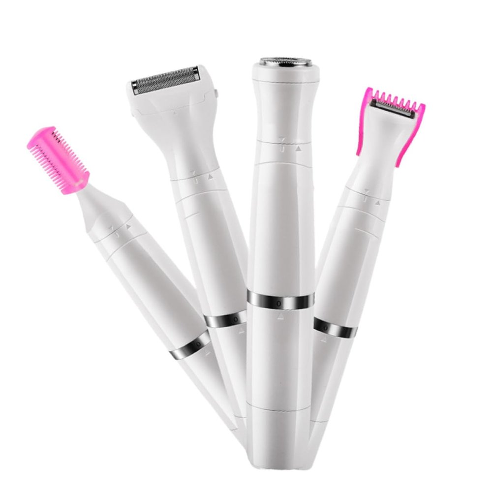 FRCOLOR 1Pc Electric Shaver for Women Private Armpit Shaving Device Body Hair Trimmer Rechargeable Beauty Machine Painless Hair Removal in Pearl White
