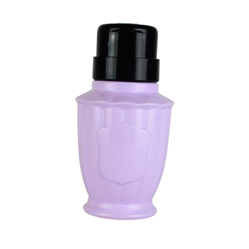 Purple Plastic Pump Dispenser Bottle for Travel and Salon Use