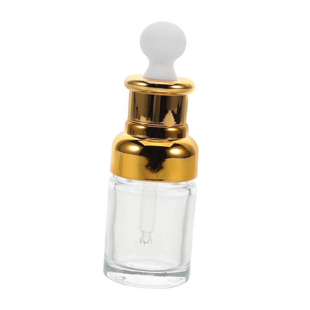 Beavorty Glass Dropper Bottle with Cap Refillable Essential Oil Dispenser for Travel Home Professional Use Stylish Tiny Perfume Container for Serums and Cosmetics
