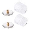 2Pcs Mini Crystal Nail Art Cups with Lids, Glass Dappen Dish view 1