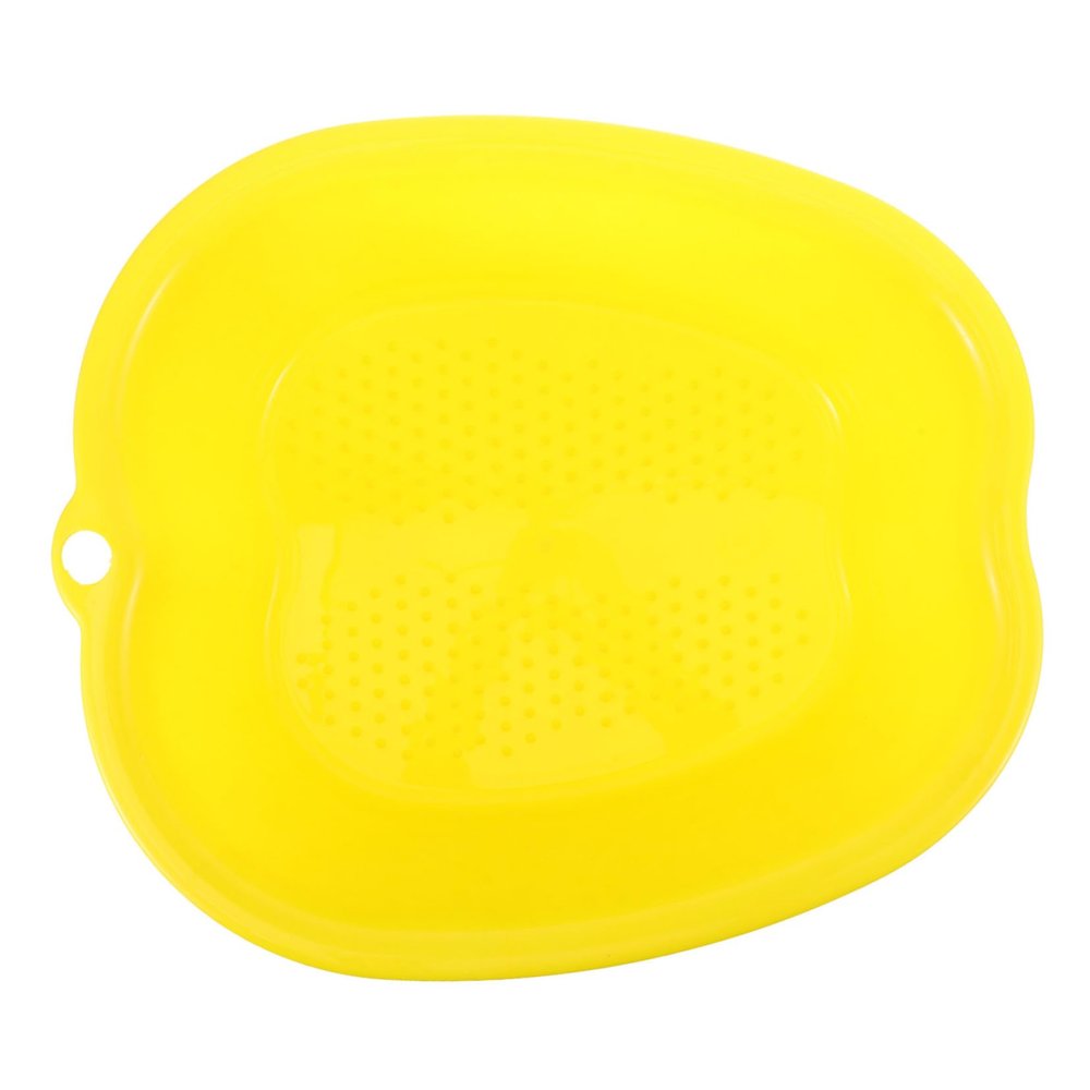 Beavorty Thickened Massage Foot Bath Basin Apple Shape Foot Soak Tub Reusable Plastic Washing Bucket Relaxing Soaking Experience
