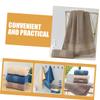 SOLUSTRE 3pcs Bath Towels Absorbent Face Washcloths Soft Cotton Bathroom Towels Random Color view 4