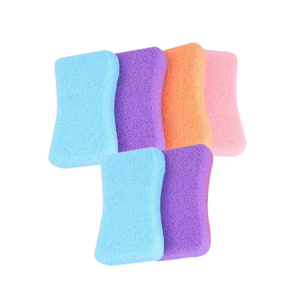 Beaupretty 6-Piece Pumice Rubbing Stone Set for Feet Exfoliating Dead Skin Remover Practical Foot Grinding Tool for Men and Women Suitable for Home Pedicure Random Color