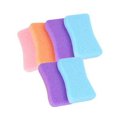 PLAFOPE 6Pcs Home Rubbing Stone for Men Exfoliating Dead Skin Remover Durable Grinding Foot Tool Random Color for Foot
