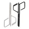 ELAYARD 2Pcs Stainless Steel Nose Hair Scissors Set Portable Manual Trimming Tools for Men and Women Precise Nose Hair Grooming Scissors for Facial Removal view 1